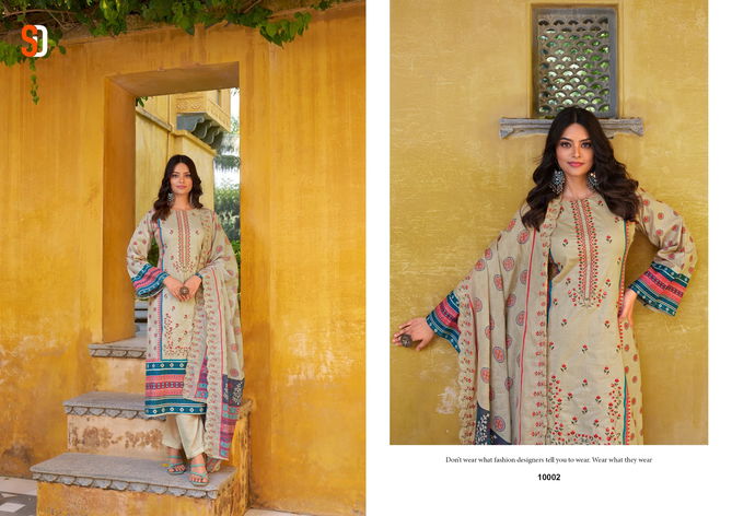 Bin Saeed Lawn Collection Vol 10 By Shraddha Embroidery Cotton Pakistani Suit Wholesalers In Delhi